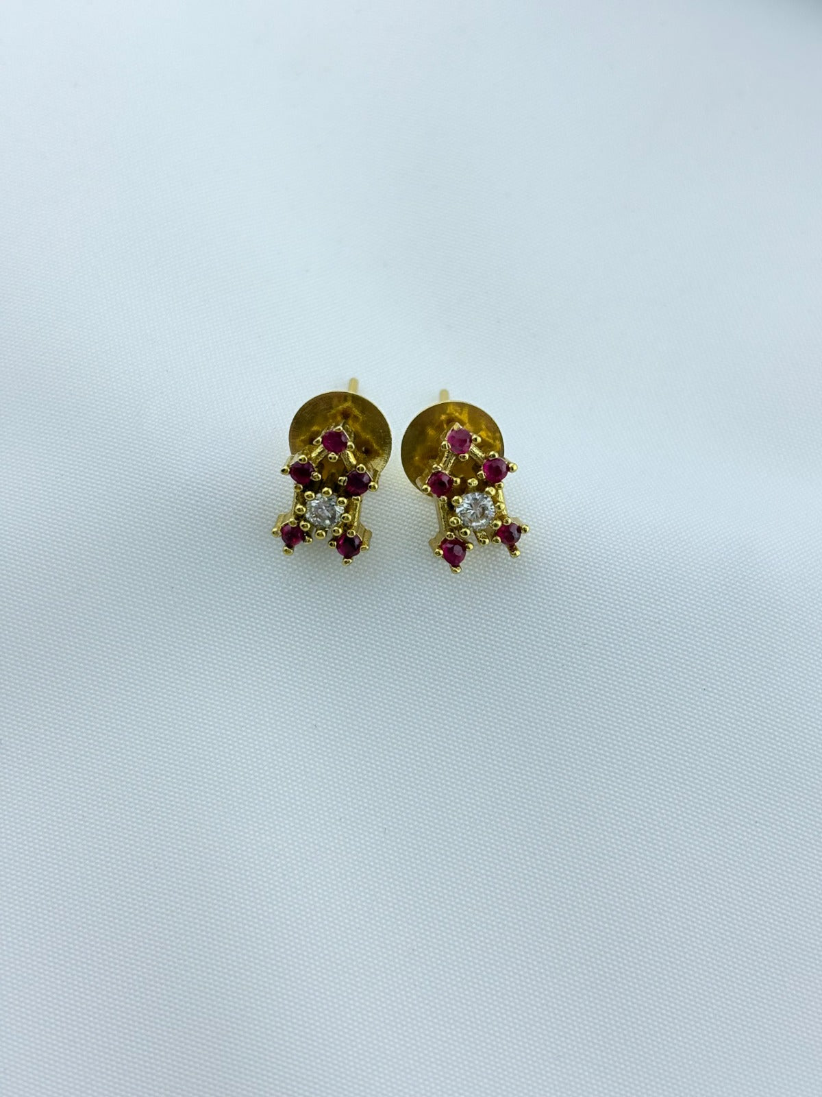 Premium matte finish AD stone necklace with matching earrings