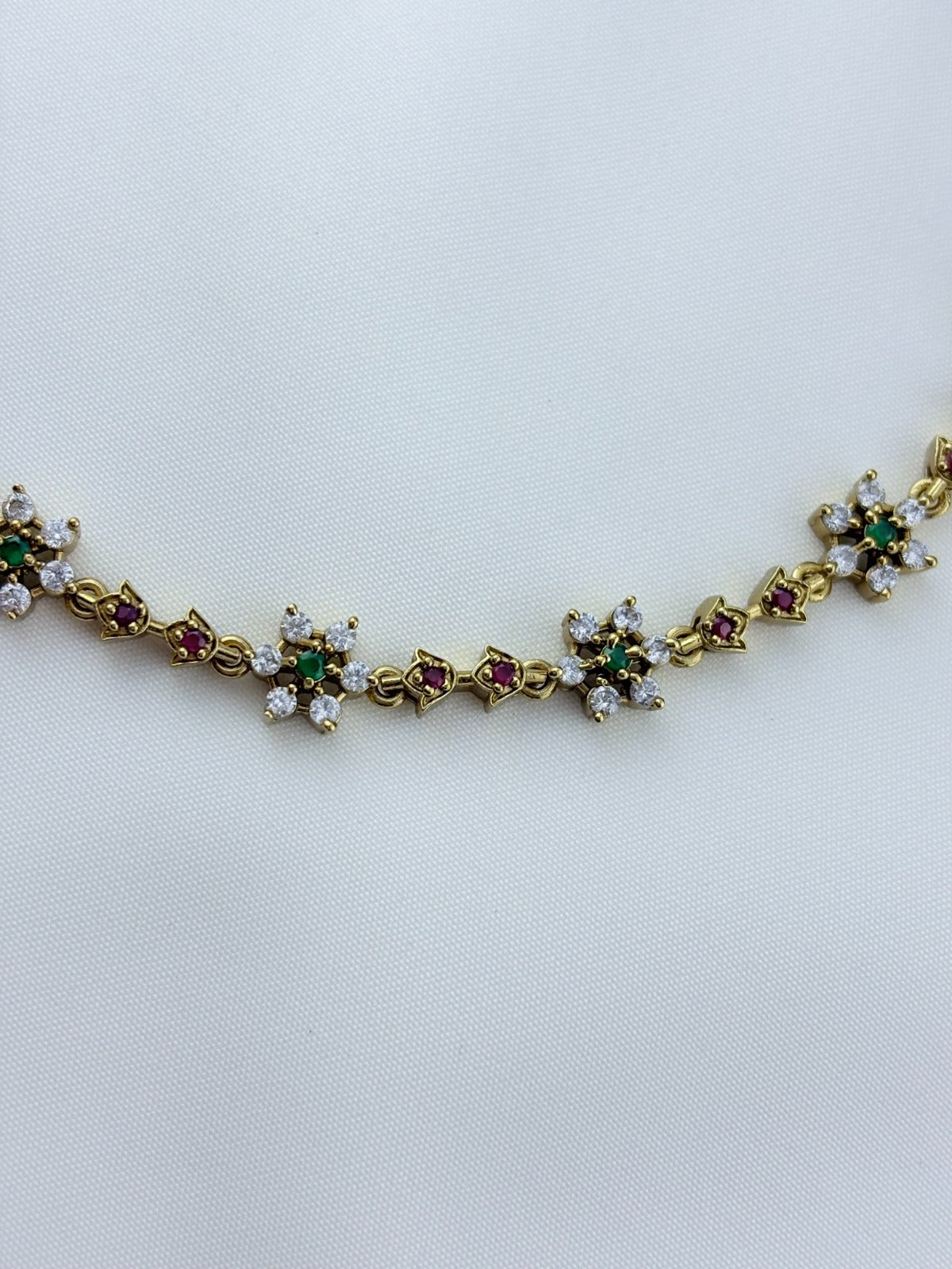 Elegant design with timeless charm premium matte finish AD necklace with earrings