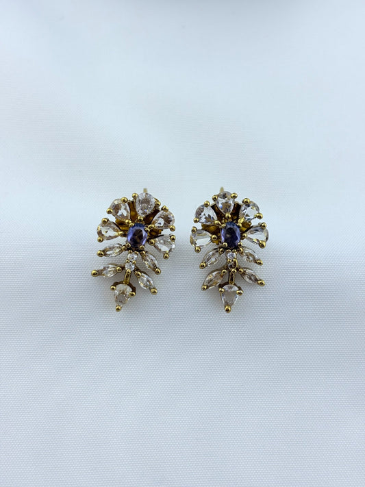 Elegant matte antique polish necklace adorned with sparkling CZ stones