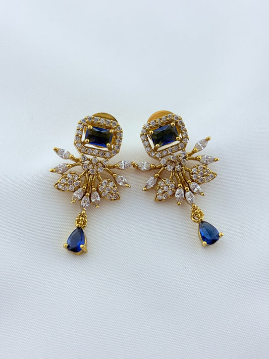 Classic stone necklace and earrings with premium matte texture