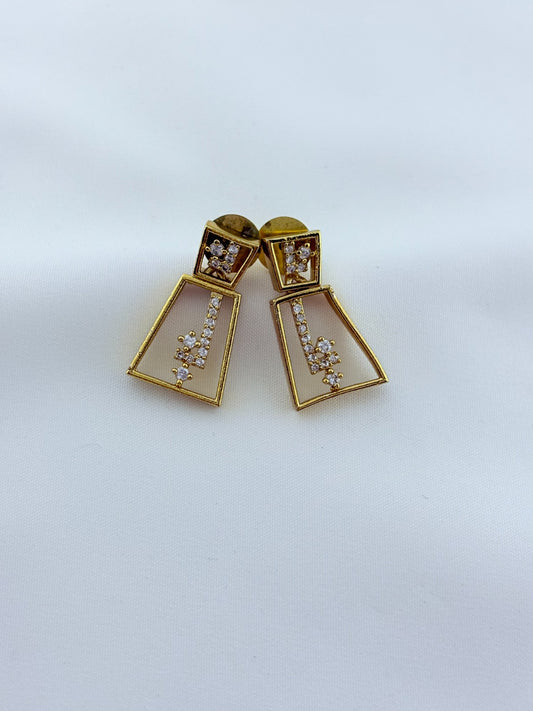 Premium matte finish Trendy AD stone neckset with modern touch