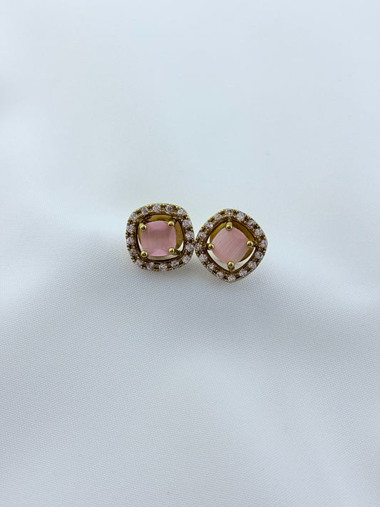 Premium matte finish AD necklace with matting stud