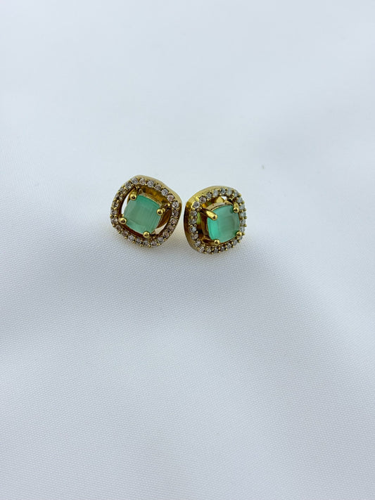 Premium matte finish AD necklace with matting stud