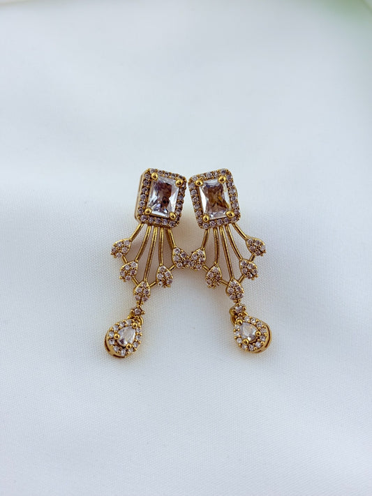 Premium hasli neckset crafted with classic AD stones - latest design with matching earrings