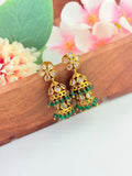 Matte finish Layered jhumka designed for festive elegance