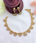 Style in modern elegance - Premium matte finish neckset with matching earrings
