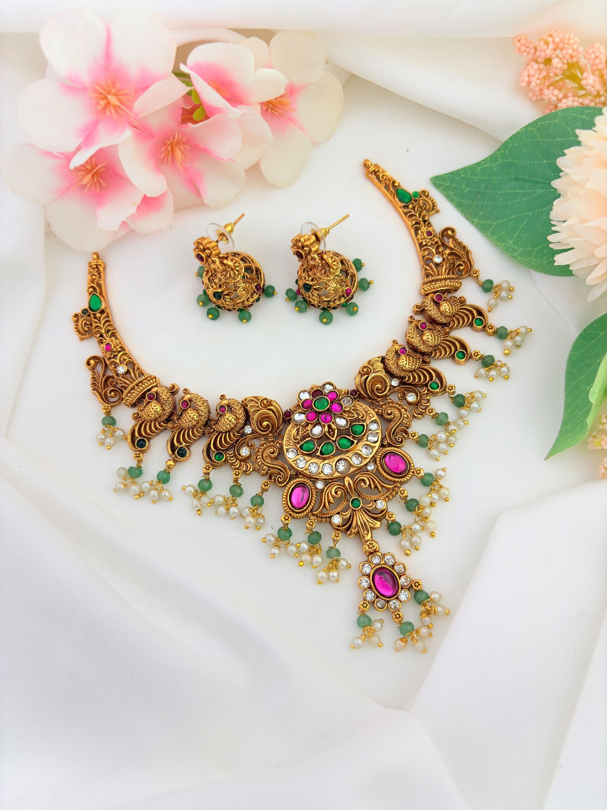 Rich traditional designs with an elegant matte finish for a sophisticated ethnic look.