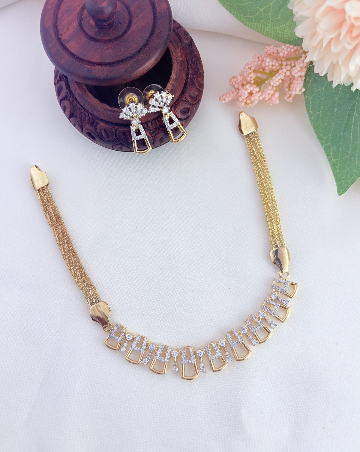 Premium matte finish neckset designed to make every look unforgettable