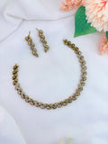 Premium matte AD neckset in antique finish