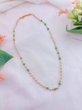 Matte finish pearl chain