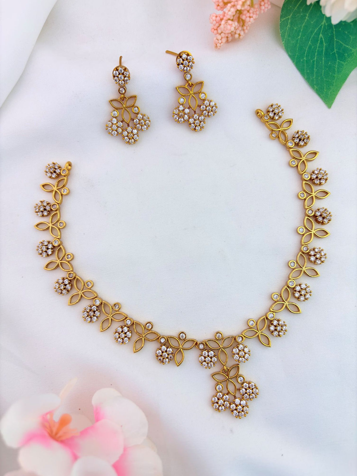 Classic ethnic jewellery with radiant sparkling stones