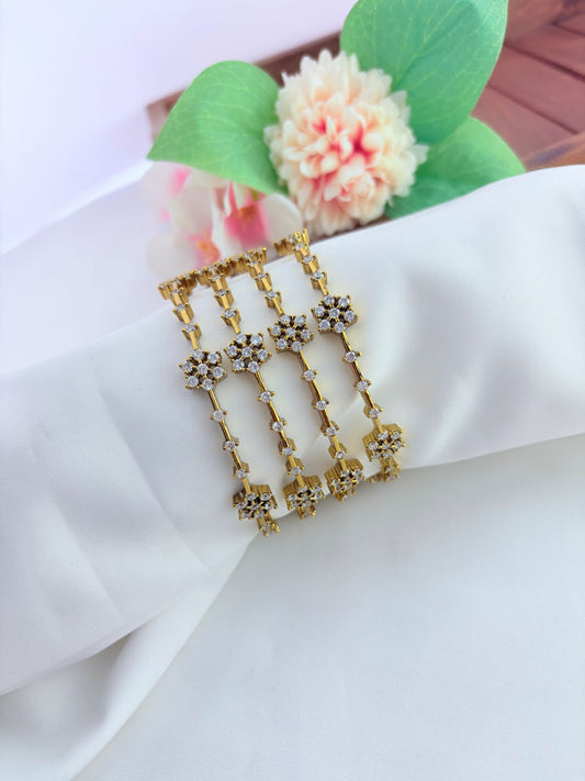 Classic AD stone bangles adorned with dazzling stones