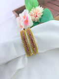 Graceful AD stone bangles designed to complement both traditional and contemporary outfits