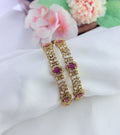 Premium matte finish AD stone bangles