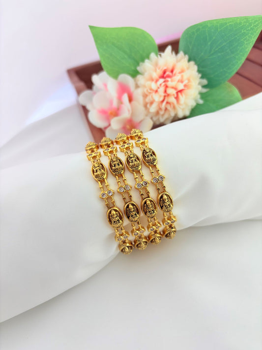 Traditional lakshmi motif bangles beautiful blend of tradition and sophistication