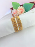 Traditional Lakshmi bangles with elegant stone work