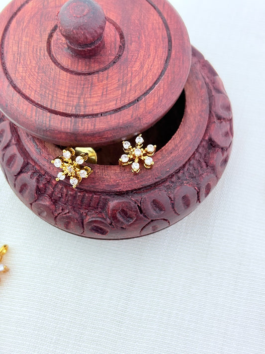 Premium matte finish floral pattern AD stone Combo wtih drops