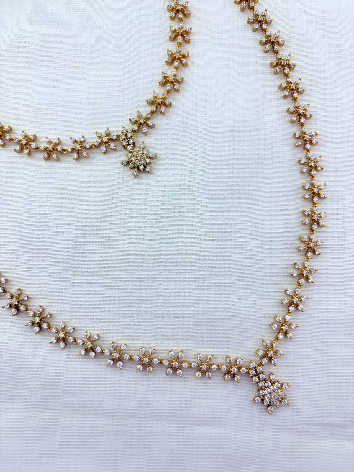 Premium matte finish floral pattern AD stone Combo wtih drops