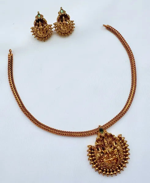 Antique Polish Lakshmi Choker - NTZ157