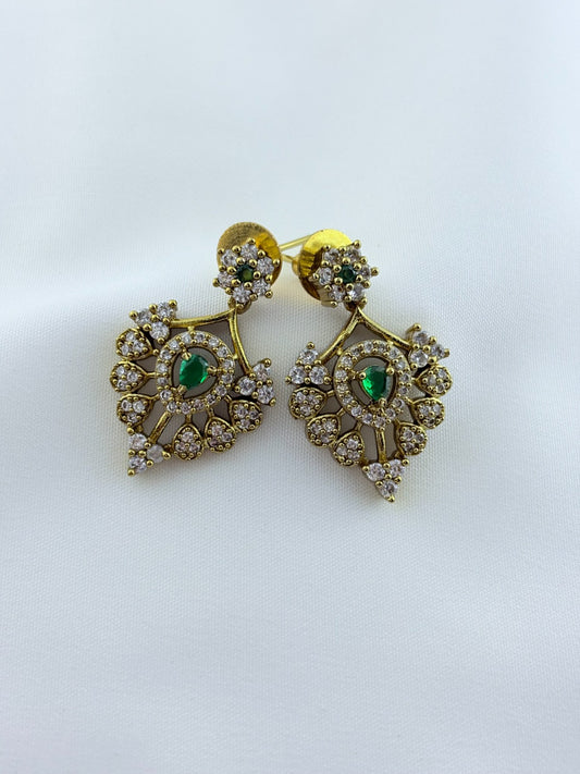 Timeless AD necklace crafted in premium matte texture with matching earrings