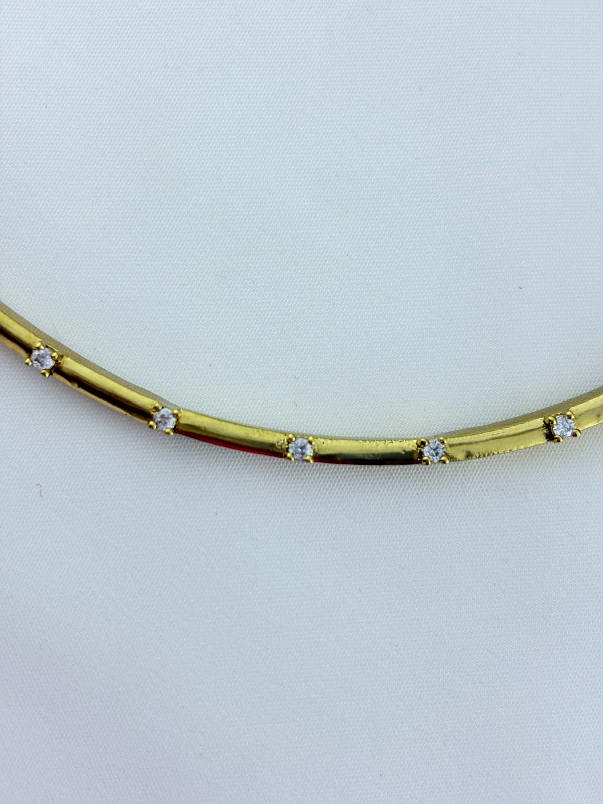 Premium matte finish neckset and matching studs adorned with AD stones