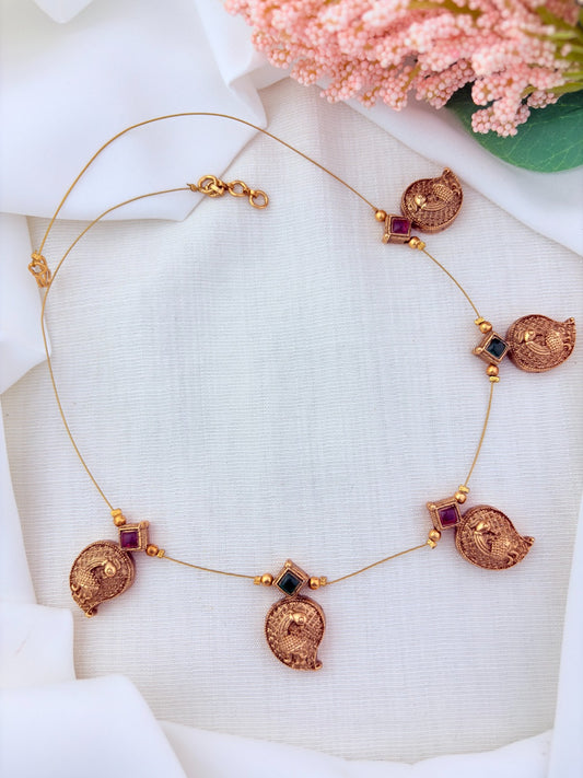 Premium invisible chain with mango design pendant drops