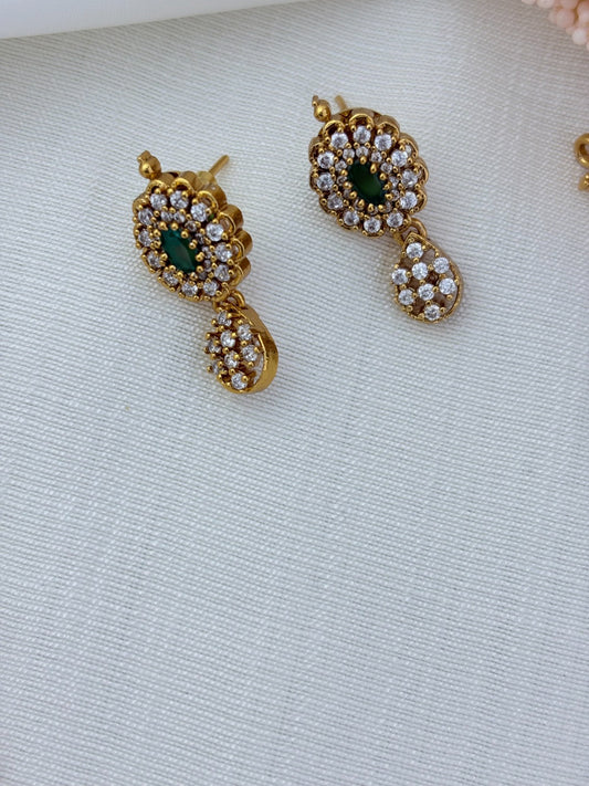 Modern trend infused with classic tradition -Premium matte finish necklace with matching earrings